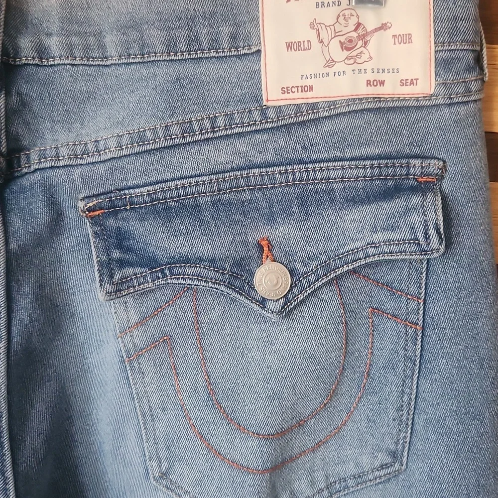 NWT! Tue Religion Ricky Straight Relaxed Blue Jeans